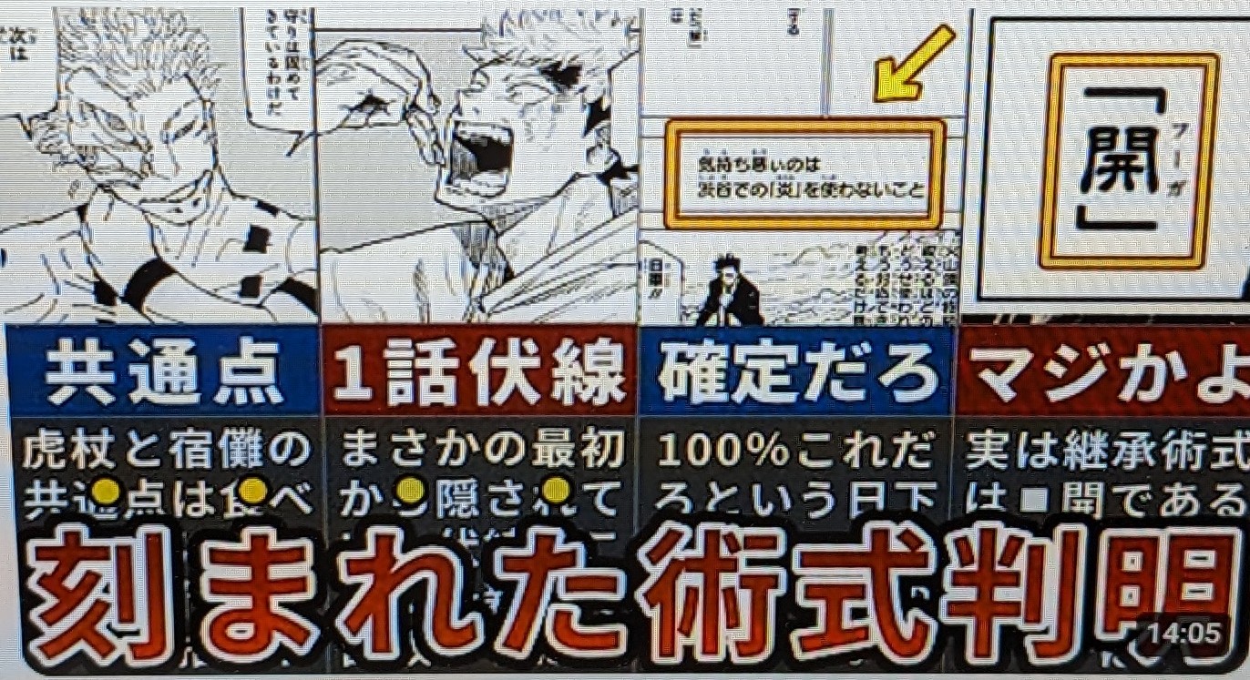 【呪術廻戦】完全に全て繋がりました…虎杖が宿儺から受け継いだ術式はコレです！